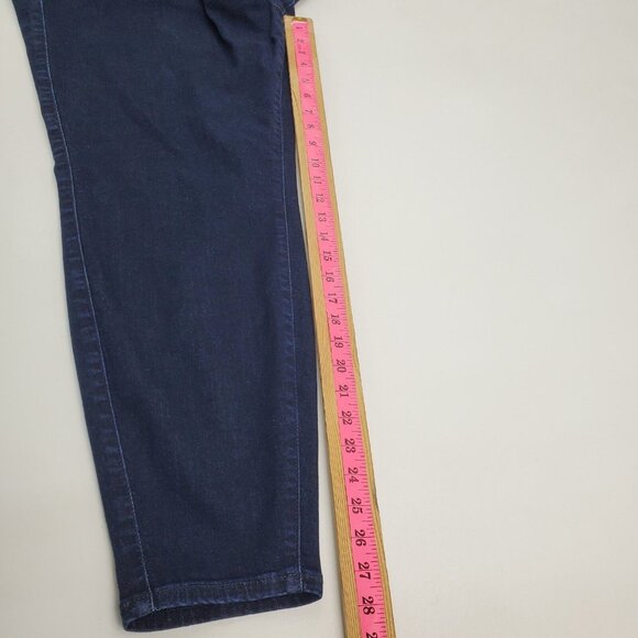 Torrid Womens Lean Jean Dark Blue Skinny Jeans High Waist Plus Size 5X‎ Pull On - Picture 13 of 14
